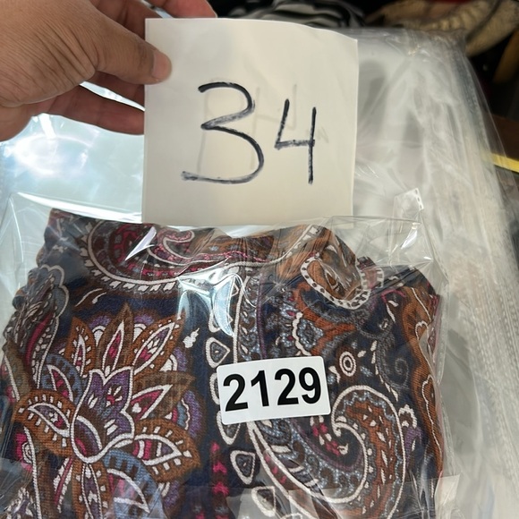 Canyon retreat Paisley Print Women's Dress size 2xp stretch comfortable boho - Picture 14 of 14